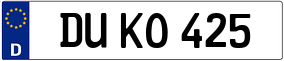 Truck License Plate
